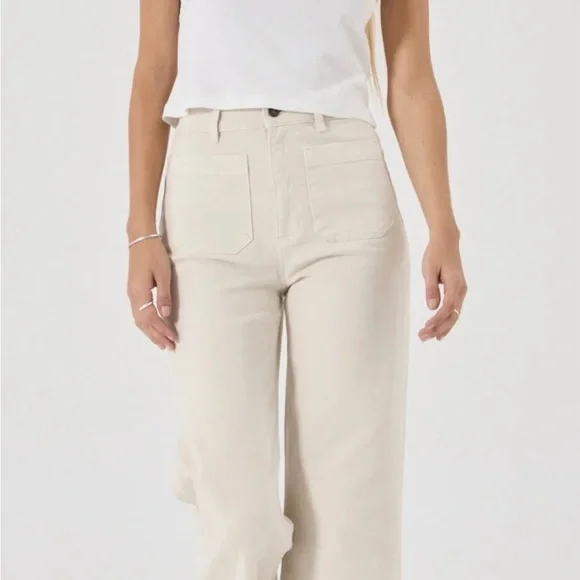 NWT Women's 32 Rolla's Sailor High Rise Wide Leg Jeans Size 32 - Picture 2 of 12